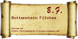 Bottenstein Filotea névjegykártya