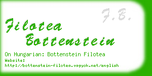 filotea bottenstein business card